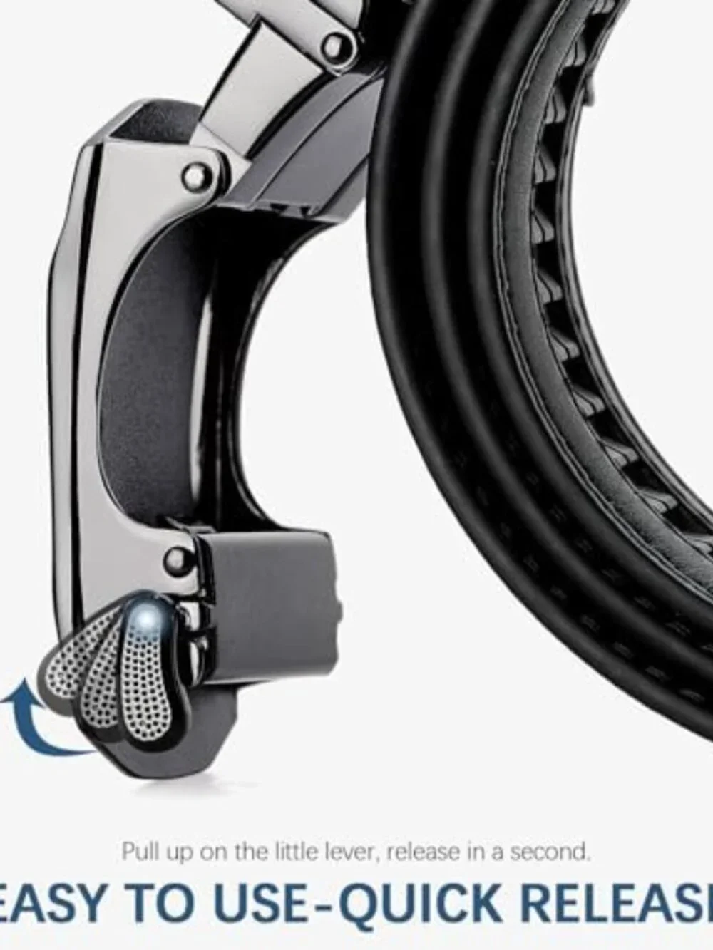 Men's Leather Ratchet Belts 2-Pack - Adjustable, Trimmable, Gift-Ready Set